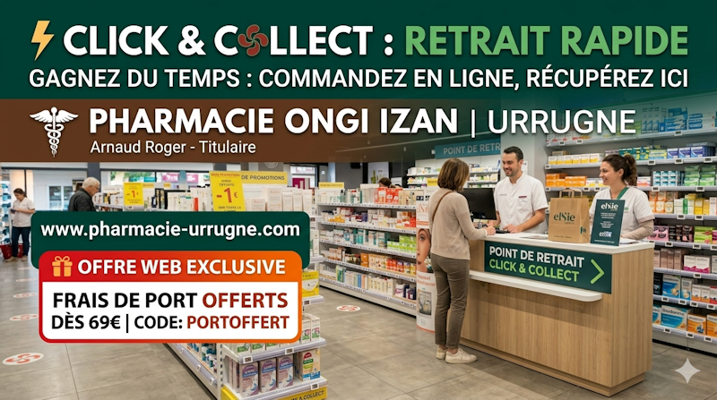Click and collect pharmacie Urrugne