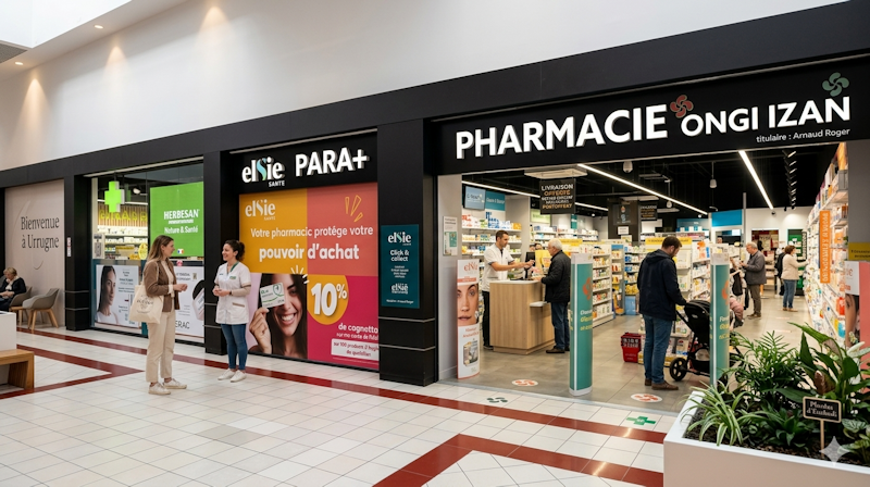 pharmacie ONGI IZAN à Urrugne dans le pays basque centre LECLERC