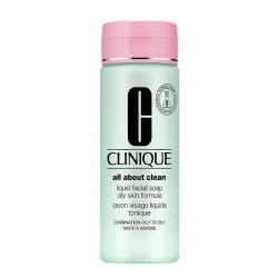 Clinique All About Clean™ savon visage liquide tonique peau mixte à grasse 200ml