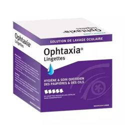 Bausch+Lomb Ophtaxia Hygiène et Soin Quotidien Paupières et Cils 20 lingettes