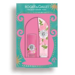 Roger & Gallet Rose Crème Mains 30 ml + Baume Lèvres Sublimateur 3,5 g