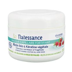 Natessance Masque capillaire fortifiant ricin bio et kératine végétale 200ml