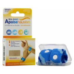 Sea Band enfants apaise nausées paire de bracelets d'acupression Bleu