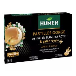 Humer pastilles gorge miel de manuka + gelée royale 16 pastilles