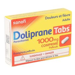 Doliprane Tabs 1000mg Paracétamol 8 comprimés