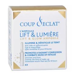 Coup d'Eclat Ampoules Lift & Lumière Visage Boite de 3