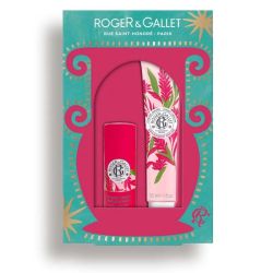 Roger & Gallet Gingembre Rouge Crème Mains 30 ml + Baume Lèvres Sublimateur 3,5 g