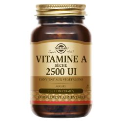 Solgar vitamine A sèche 100 comprimés
