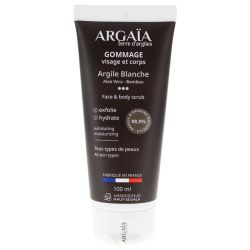 Argaïa gommage visage et corps argile blanche 100ml
