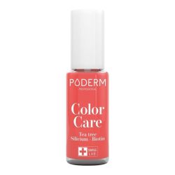 Poderm Color care vernis à ongles soin tea tree Rose Corail 8ml