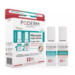 Poderm duo Mycose Ongle purifiant 8ml + booster 6ml