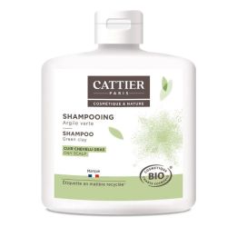 Cattier Shampooing argile verte cheveux gras 250 ml