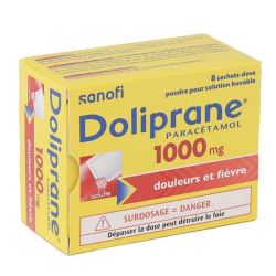 Doliprane 1000 mg poudre 8 sachets
