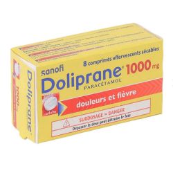 Doliprane 1000mg 8 effervescents