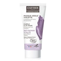 Cattier masque argile Violette tous types de peaux Bio 30 ml