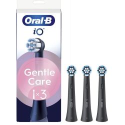 Oral-B iO Brossettes pour Brosse à dents électrique Noires Gentle Care x3