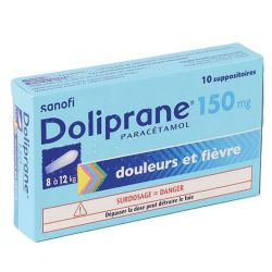 Doliprane 10 suppositoires nourrissons150 mg