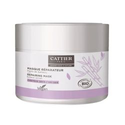 Cattier Masque Réparateur Cheveux Secs Moelle de Bambou Bio 200 ml