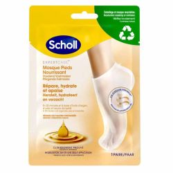 Scholl Expert care masque pieds hydratant à l'huile d'argan 1 Paire