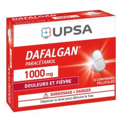 UPSA Dafalgan 1000 mg Paracétamol 8 comprimés pelliculés