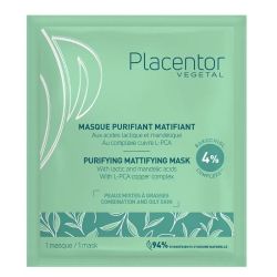 Placentor Végétal masque purifiant matifiant peaux mixtes à grasses 25g