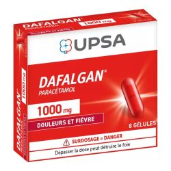 Upsa Dafalgan 1000 mg 8 gélules