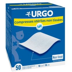 Urgo compresses stériles non tissées 10 cm x 10 cm (Boîte de 50)