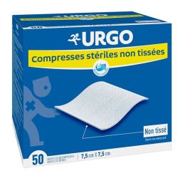 Urgo compresses stériles non tissées 7.5 x 7.5cm 50 sachets