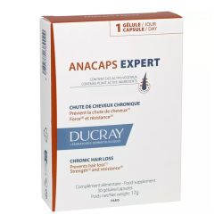 Ducray Anacaps Expert chute de cheveux chronique 30 gélules