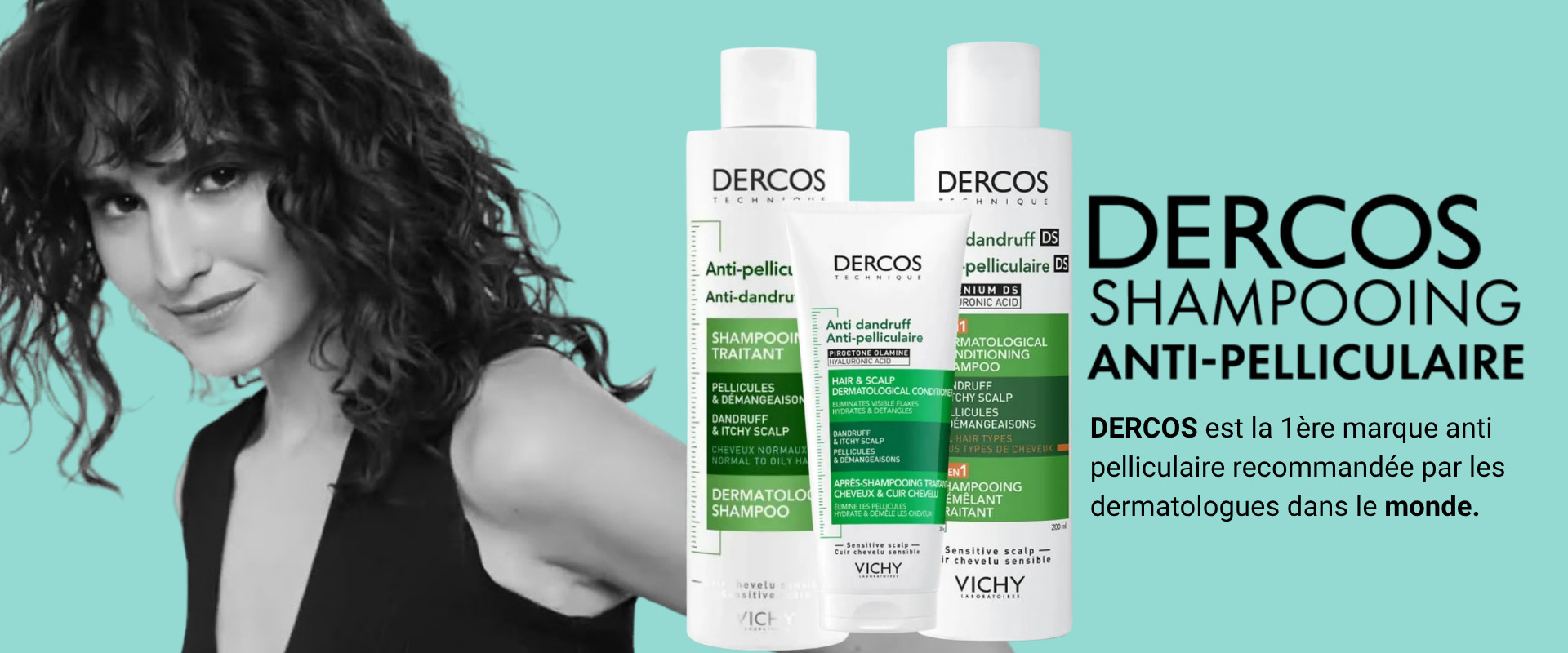 DERCOS est la 1ère marque anti pelliculaire