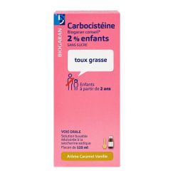 Carbocistéine 2% enfants sans sucre 125ml