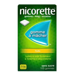 Nicorette 4mg Gommes Fruits