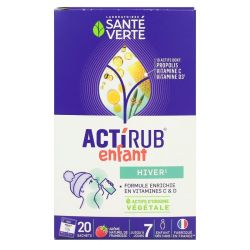 Actirub enfant goût framboise 20 sachets