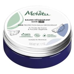Melvita baume déodorant soin 24h bio 50g