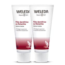 Weleda pâte dentifrice au ratanhia 2x75ml