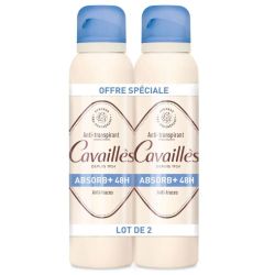 Cavaillès Absorb+ 48h déodorant spray anti transpirant 2x150ml