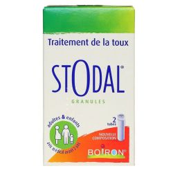 Stodal traitement de la toux 2 tubes granules