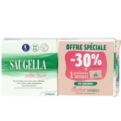 Cotton Touch 12 serviettes hygiéniques extra-fines Nuit