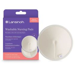 Lansinoh 4 coussinets d'allaitement lavables