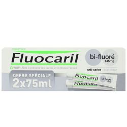 Dentifrice bi-fluoré blancheur 2x75ml