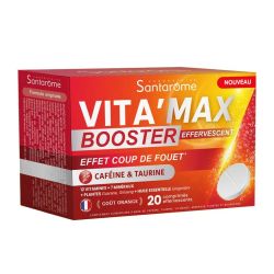 Santarome Vita'Max Booster effet coup de fouet goût orange 20 comprimés
