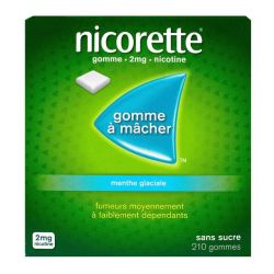 Nicorette 2mg Menthe Glaciale 210 gommes