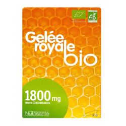 Gelée royale bio 100mg 10 ampoules