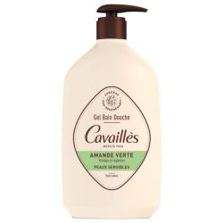 Cavaillès gel bain douche peaux sensibles amande verte 1 litre