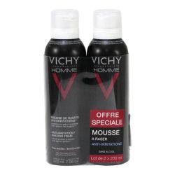 Mousse rasage anti-irritations Homme 2x200ml