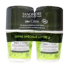 Vent de Citrus déo efficacité 24h roll-on 2x50ml