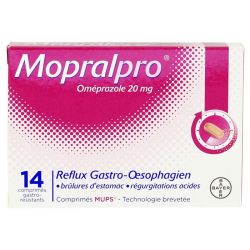 Mopralpro 20mg 14 comprimés gastro-résistants