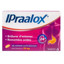 Ipraalox pantoprazole 20mg 14 comprimés