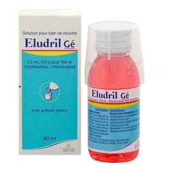 Eludril Gé solution bain de bouche 90ml