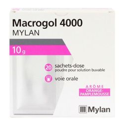 Macrogol 4000 orange-pamplemousse 20 sachets